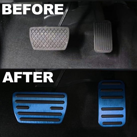 Auto Pedaalhoezen - Antislip Pedaal - Verbeter Rijveiligheid - Aluminium Legering - Set van 2 - Blauw — afbeelding 2