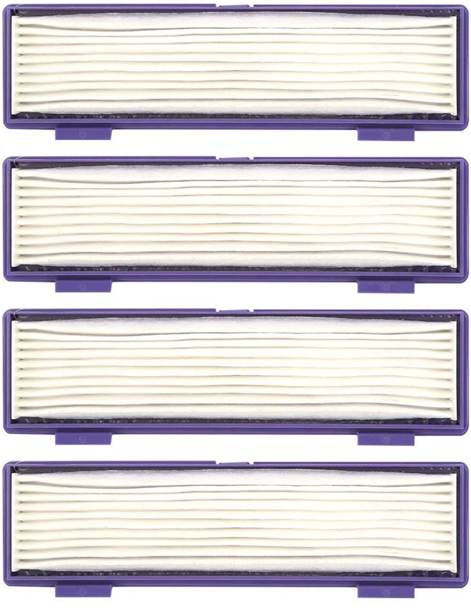 aladdien - Stofzuiger Filter - 4 Stuks Vervangingen - Hoog rendement - Geschikt voor Neato 70E 75 80 85 D75 D80 D85 D3 D5 D7 - Herbruikbaar