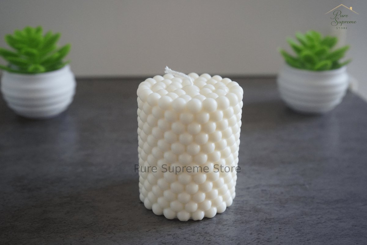 Decoratie kaars parel | Handgemaakt