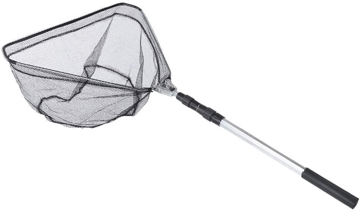 Golden crown - 1.5m Schepnet - Driehoekig Visnet - Telescopisch Handvat - 52 cm tot 118 cm - Vissen Accessoires - Ideaal voor vissers - Opvouwbaar ont