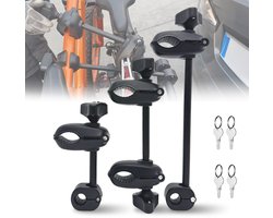 Framehouder fietsendrager set – 3 stuks – afsluitbaar – verstelbaar 30-60 mm – met antikras bescherming – voor meerdere fietsen