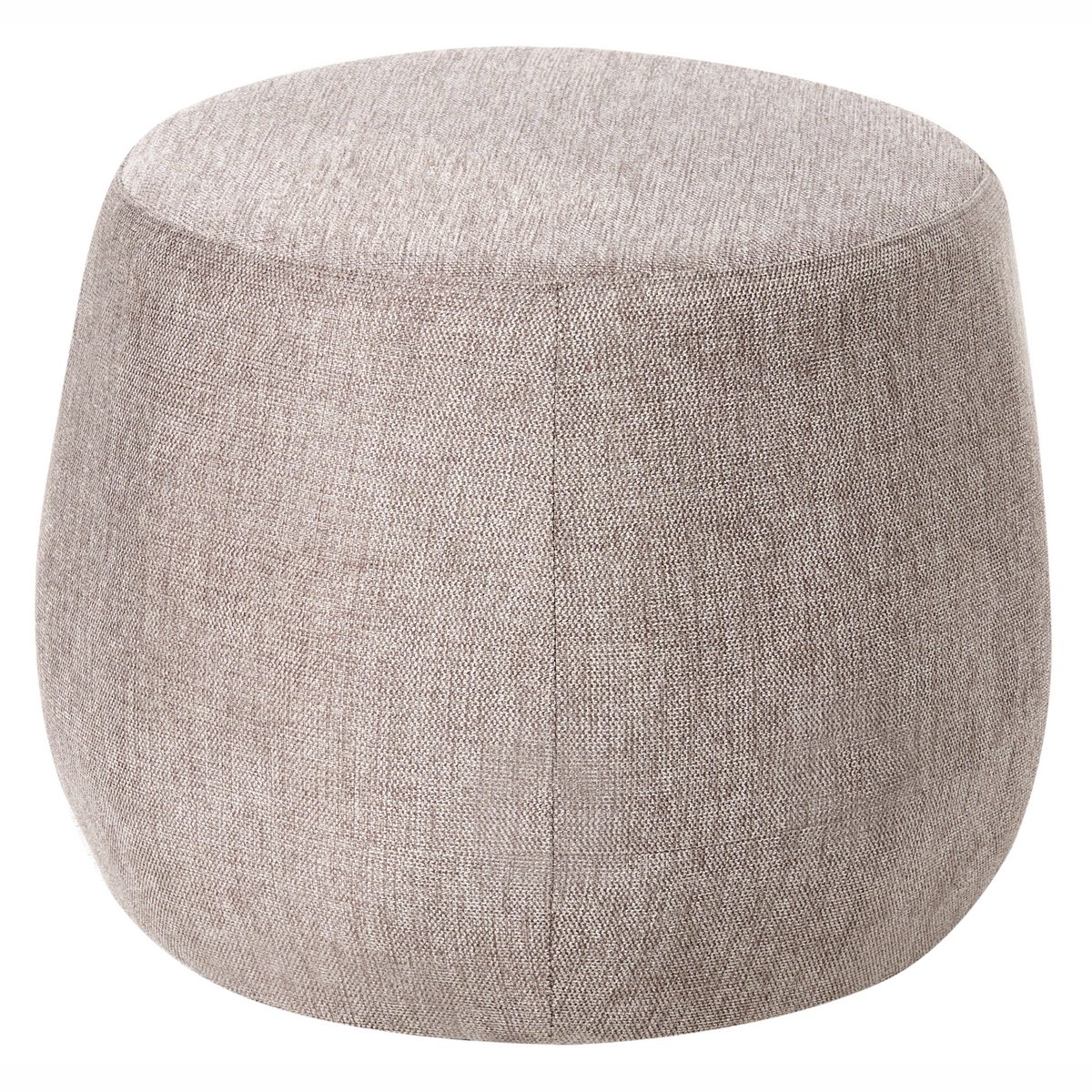 ASHTON - Poef - Taupe - Polyester