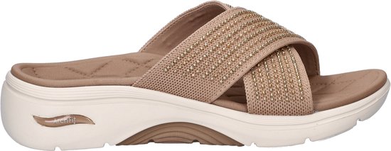 Skechers Arch Fit 2.0 Go Walk sandale pour femme - Taupe Foncé - Taille 39