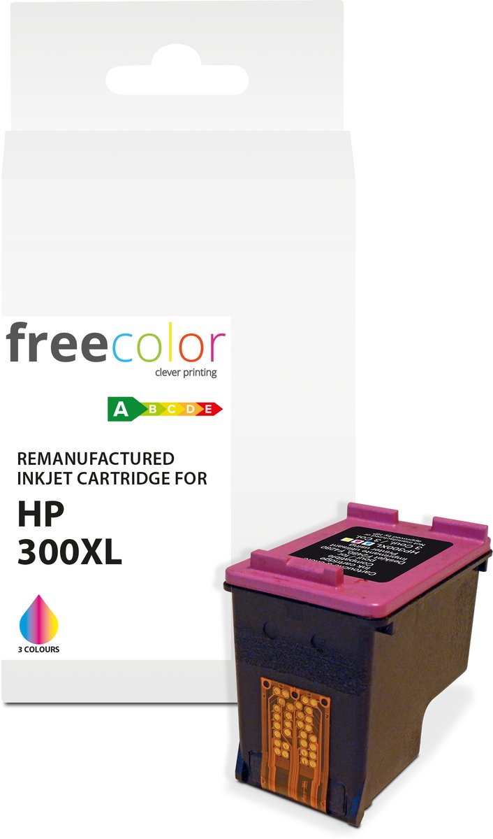 HP 300XL - ink cart FREECOLOR - HC- 3 Colours 18ml - 440p