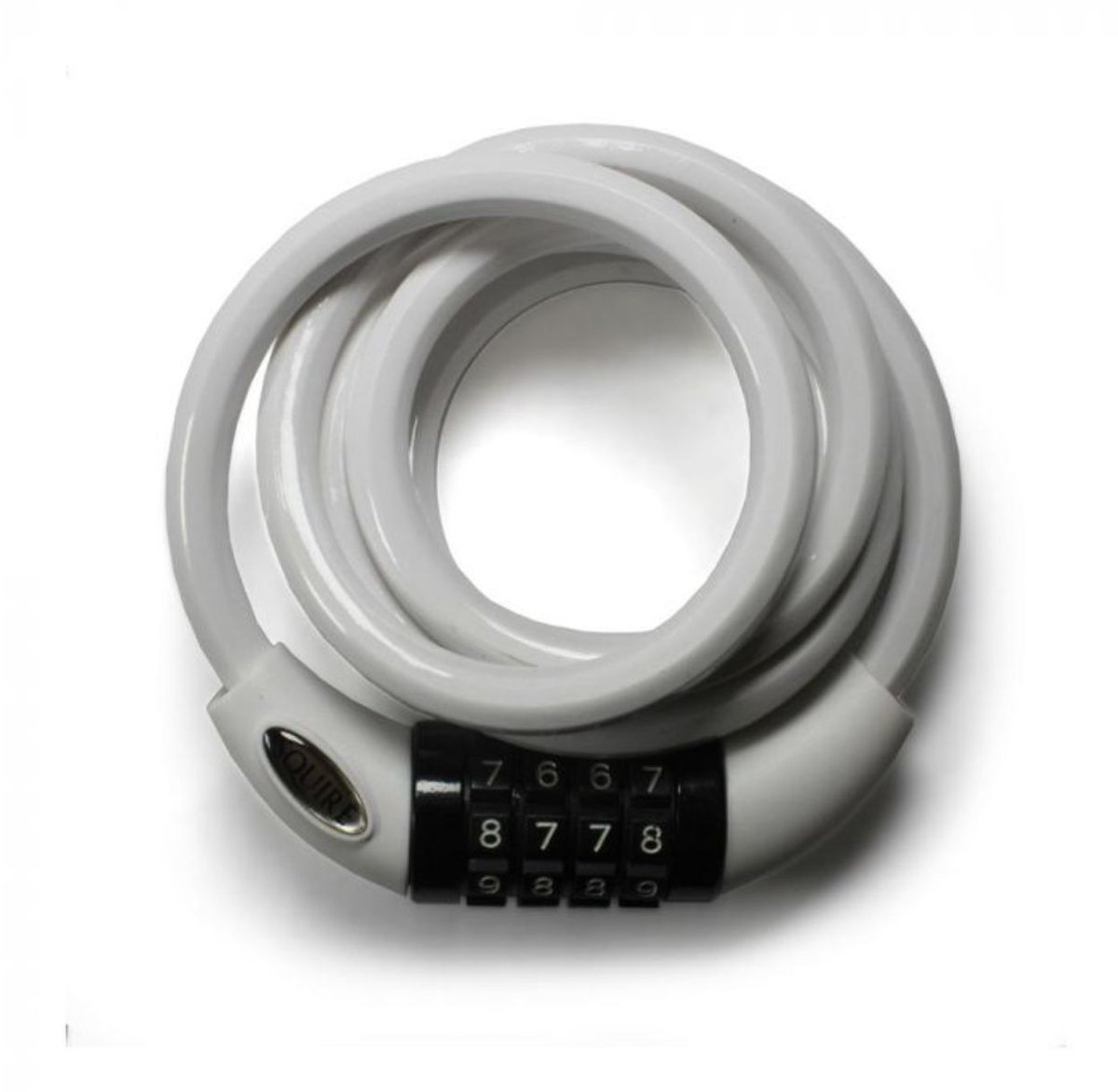 Squire Cable Lock White - Combinatie Fietsslot - 1.8m