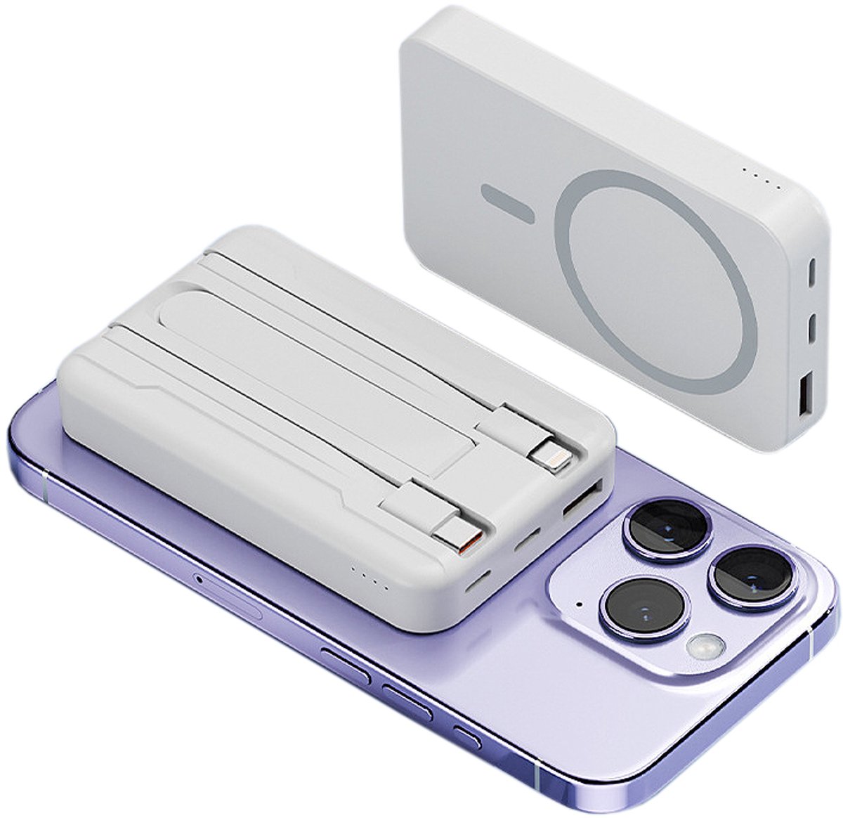 LuminexPro Super Mini Powerbank 10000mAh Snellader Draadloos - afbeelding 3