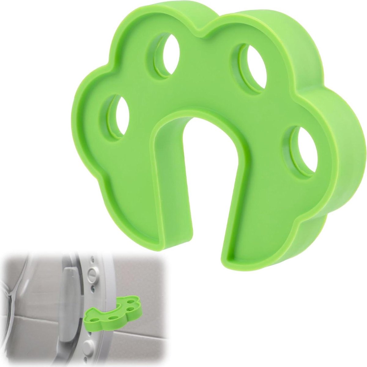 Deuraccessoires Wasmachine - Ventilatiehouder Apparaatdeur - Apparaten Ventileren - Voorkomt Nare Geurtjes - 10 x 7.6 x 1.3 cm - Groen