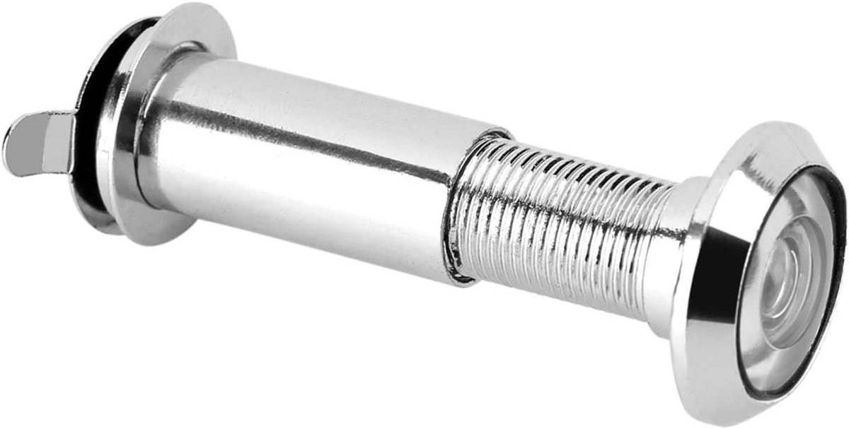 14mm Deurspion met Zinklegering en Optisch Glas, 220 Graden Hoek, Geschikt voor Deuren van 35-55mm