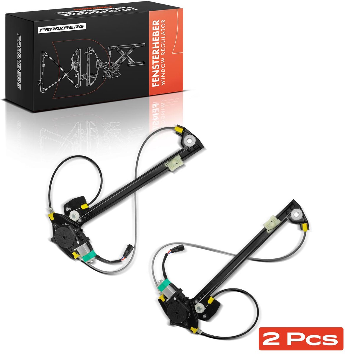 Frankberg 2x Raambediening Achter voor Renault Laguna II
