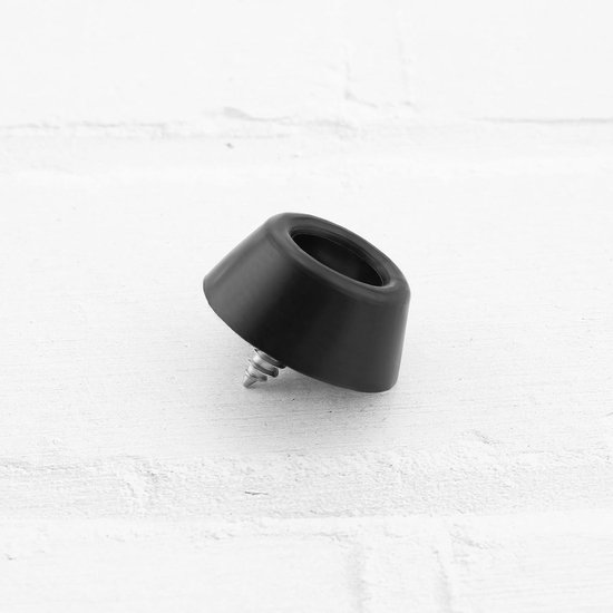8 stuks Biljart Staart Beschermende Mouw met Schroeven 27x12mm Biljartkeu Rubber Bumper Accessoires Rubber Platte Bodem Ondersteuning (zwart) — afbeelding 2