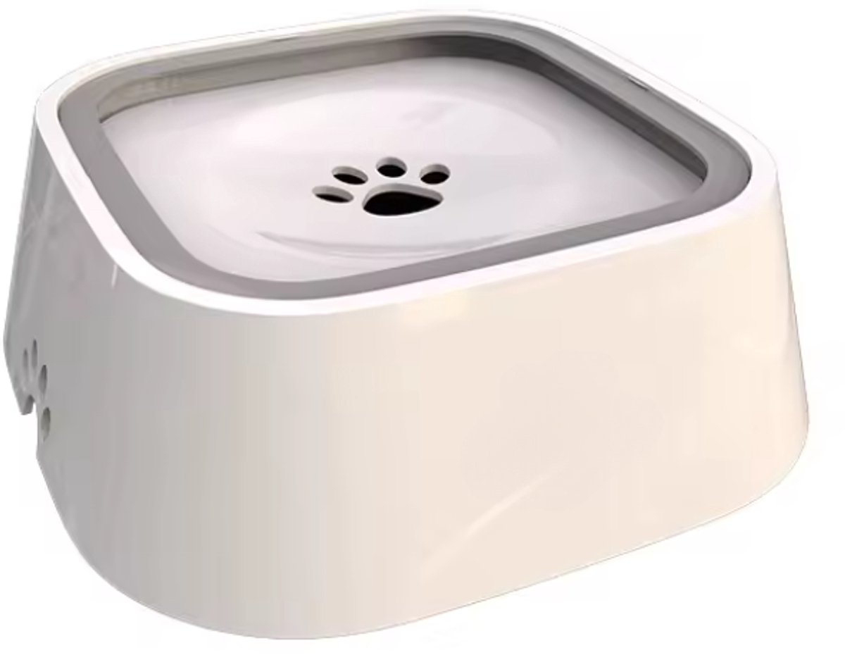 Bol.com Drinkbak voor Huisdieren - Honden - Katten - Grijs - Waterbak - Anti Knoei - Verminderd Slobberen - Onderweg - Hond - Dr... aanbieding
