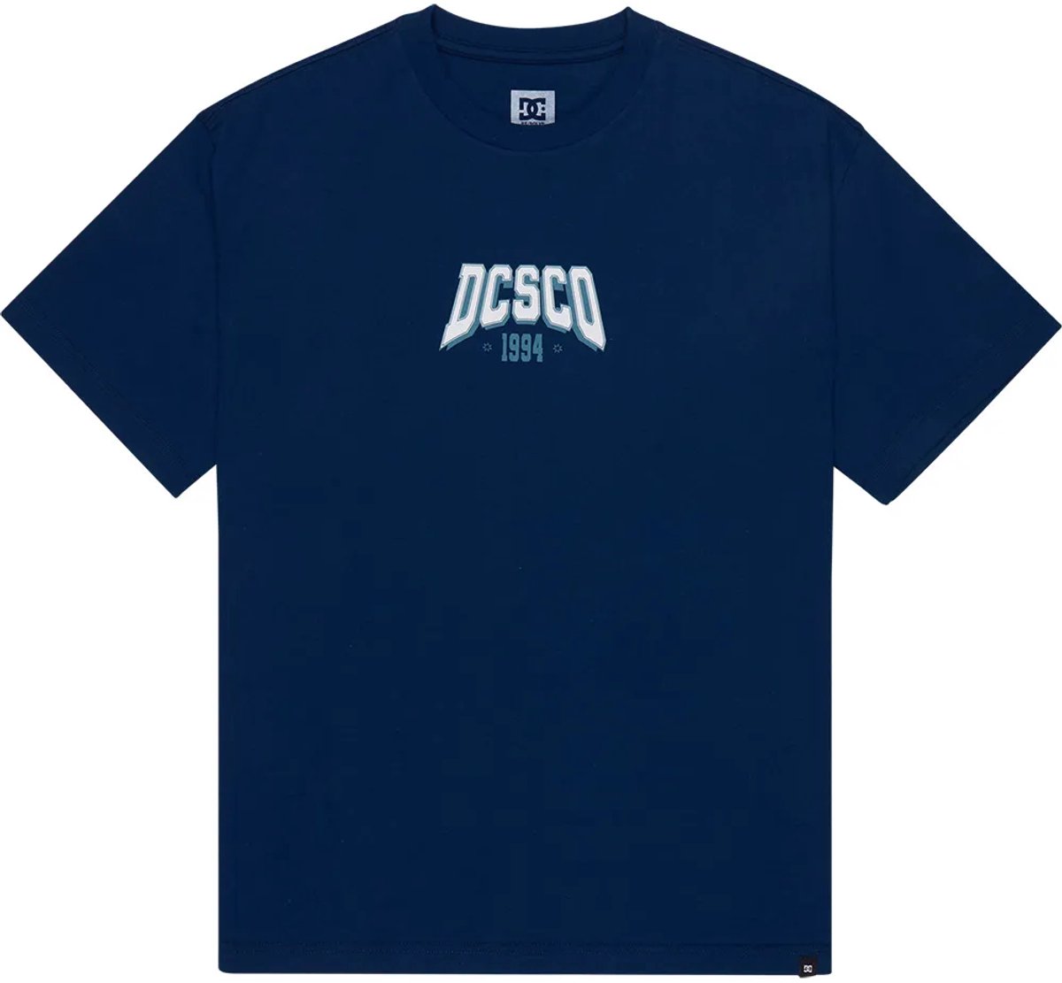 Dc Shoes Crown College T-shirt Met Korte Mouwen M Man Blauw