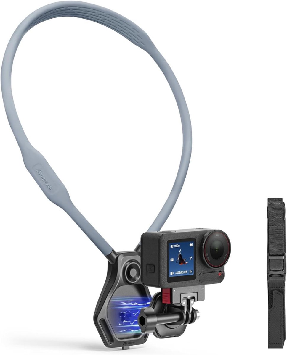 Core® Bodycam met Harnas - Bodycam Camera - Bodycam - Handenvrij POV voor GoPro Hero 13/Insta360 - voor First-Person VLOG- Grijs/ Zwart- 33cm x 21cm x 4cm; 239 g