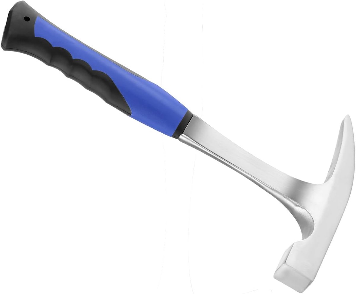 38 oz Rock Pick Hammer - Pointed Geological Brick Hammer - Non-slip Handle Forged Hammer voor Mining en Examined