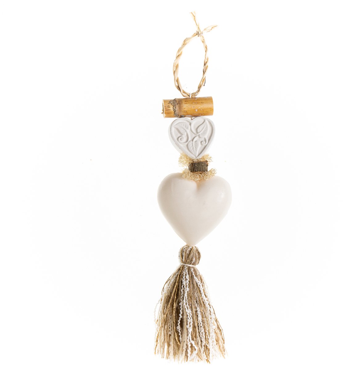 Zeepketting – Decoratieve zeep aan koord – Katoengeur – 40 cm – Geurhanger - Zeepvlecht