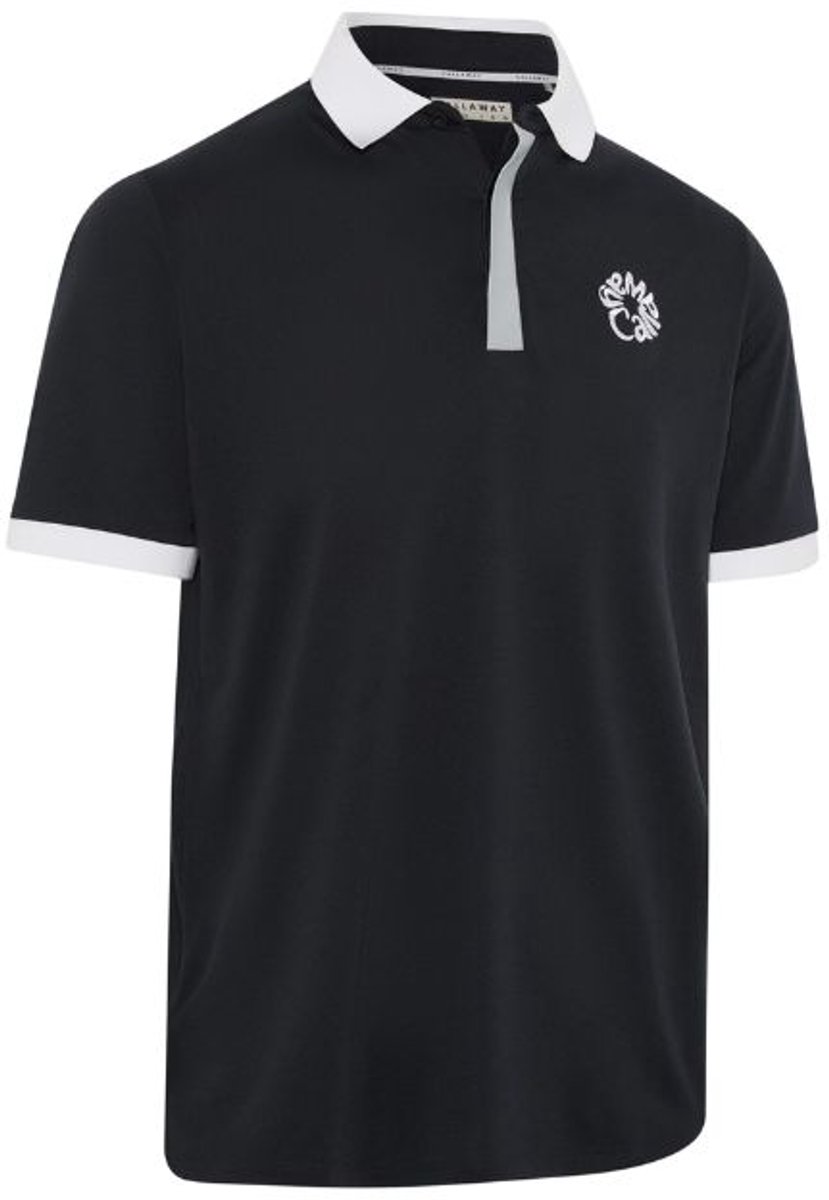 Callaway Premium Blocked Heren Golfpolo Graphite