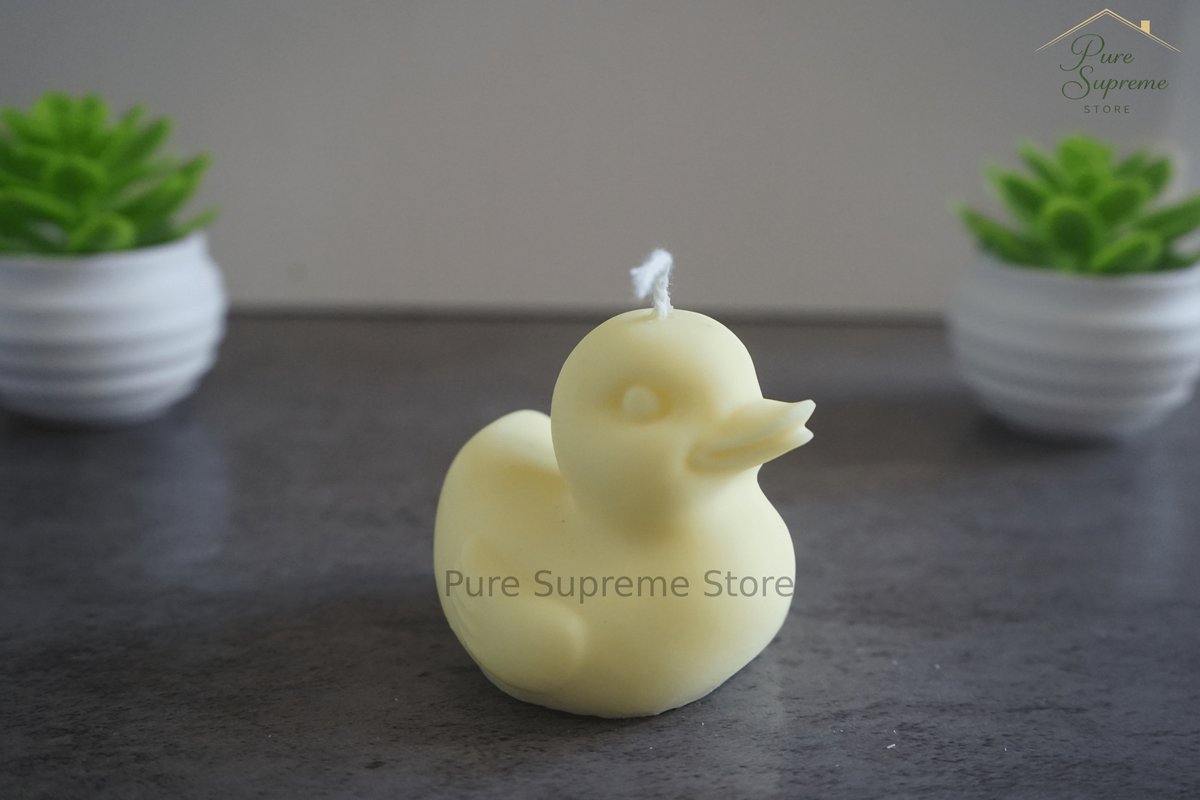 Pure Supreme Store Decoratie kaars badeendje | Geel | Iconisch | Handgemaakt