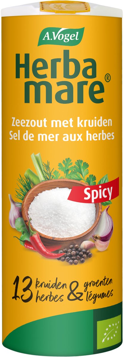 A.Vogel Herbamare Spicy zout - Zeezout met chilipeper voor een pittige smaak - 125 gr