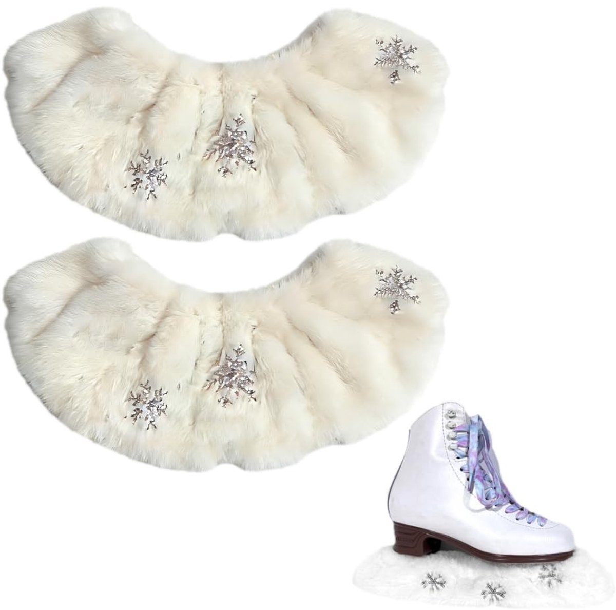 Dailygoods- ijsschaatsbladafdekkingen 2 stuks - absorberende schaatsbeschermers - lichtgewicht accessoires - demping/protectie - anti-vlekken/snel drogend - 360° bescherming