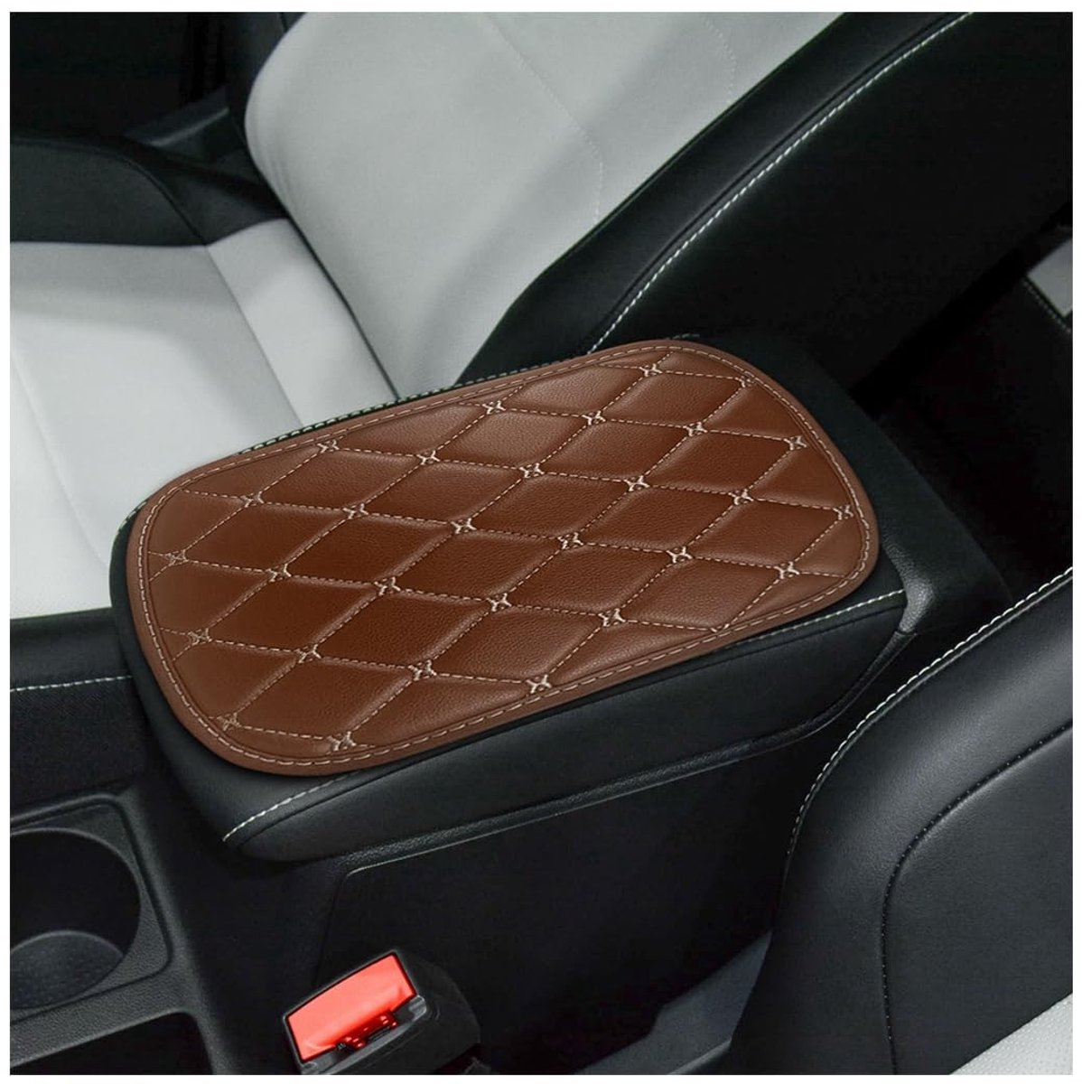 Dailygoods- Armleuningkussen Zacht - Waterdicht - Antislip - PU-leer - Comfortabel - Geschikt voor Auto/SUV/Vrachtwagen - Armsteun