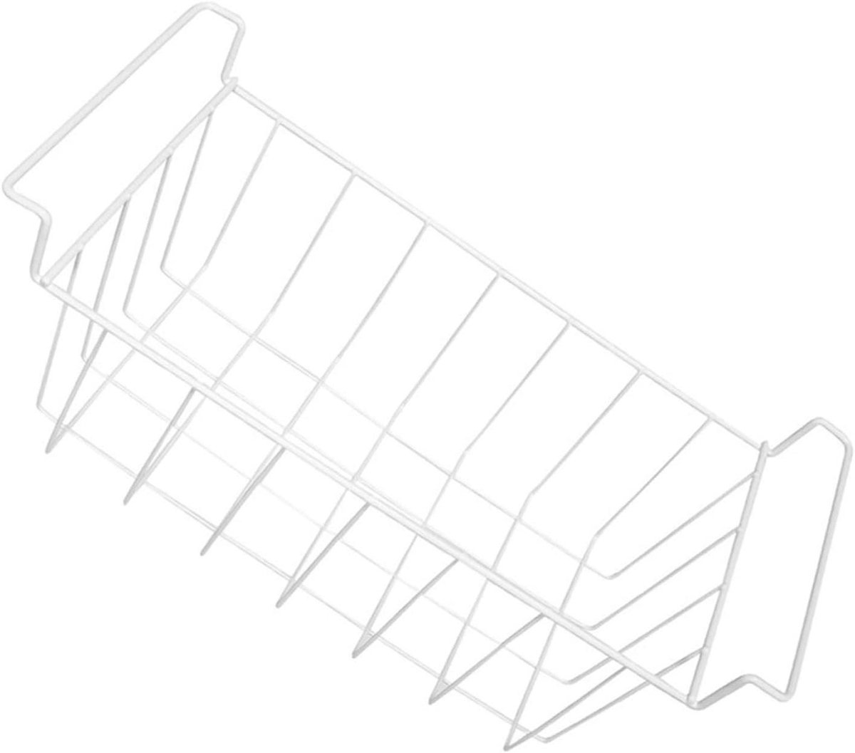 Hangende Opbergmanden - Draadmand Vriezer - Keuken Ordenen - Verbeterde Luchtcirculatie - 41 x 22 x 20 cm - Wit