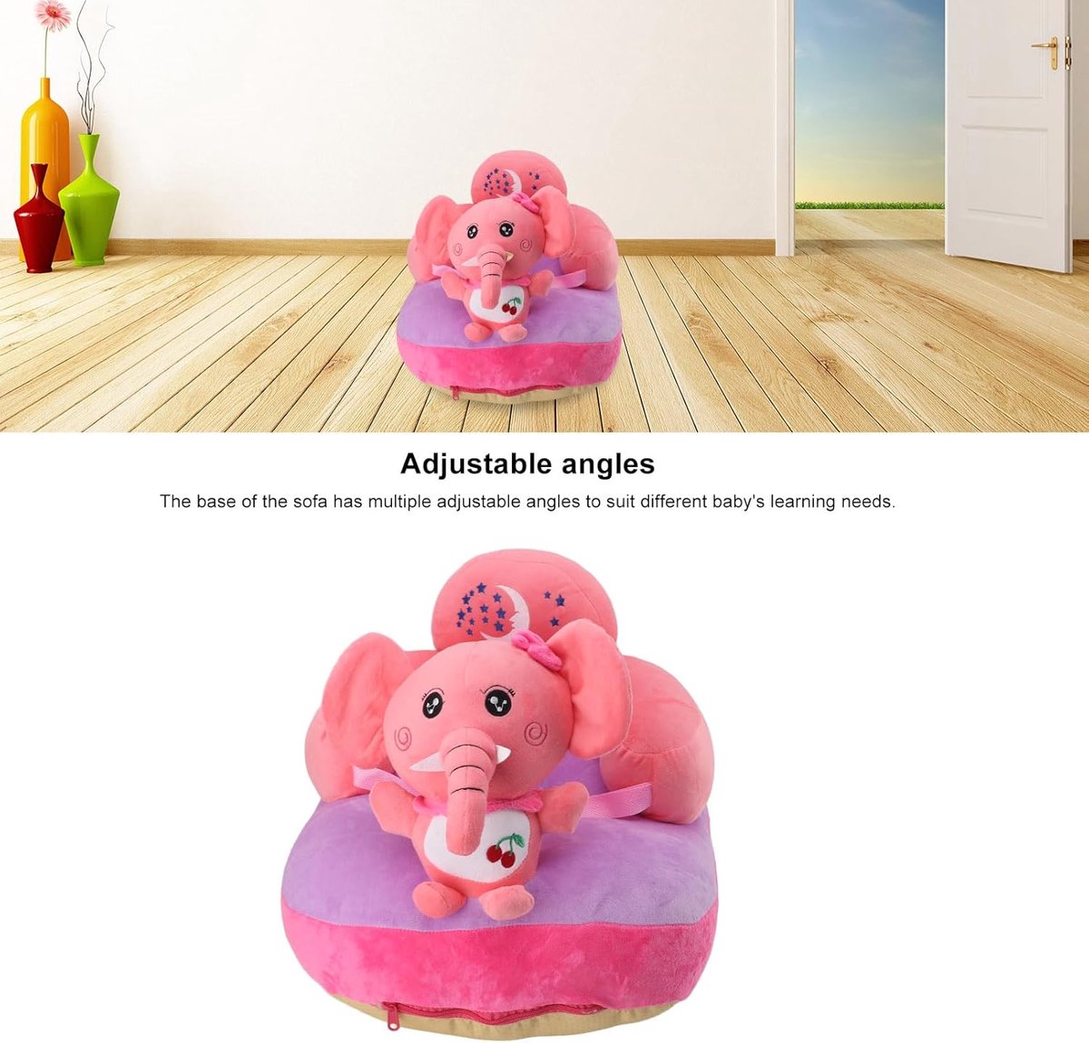 Baby Zitleer Stoel - Peuter Stoel - Baby Zitten Leren - Antislip & Kantelproof thumbnail 3