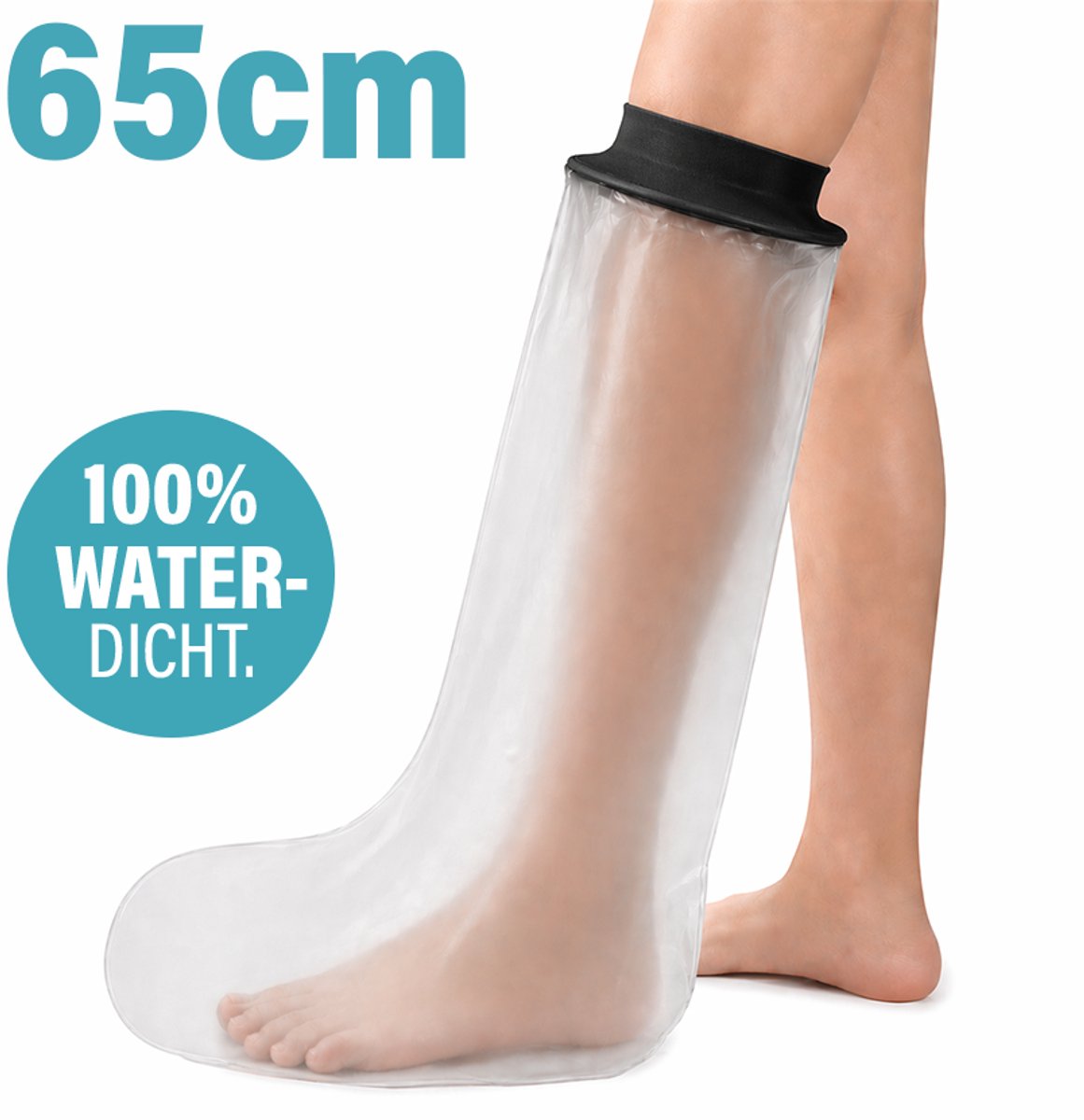 Waterdichte Douchehoes voor Been Half - 65cm Lang - Latex Vrij - Gipshoes - Onderbeen - Voet