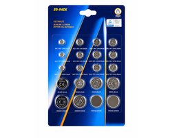 20-Delige Knoopcel Batterij Set – AG & CR Batterijen Assortiment