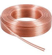 Luidspreker kabel - 0.75mm² - 50 meter - Op rol - Allteq