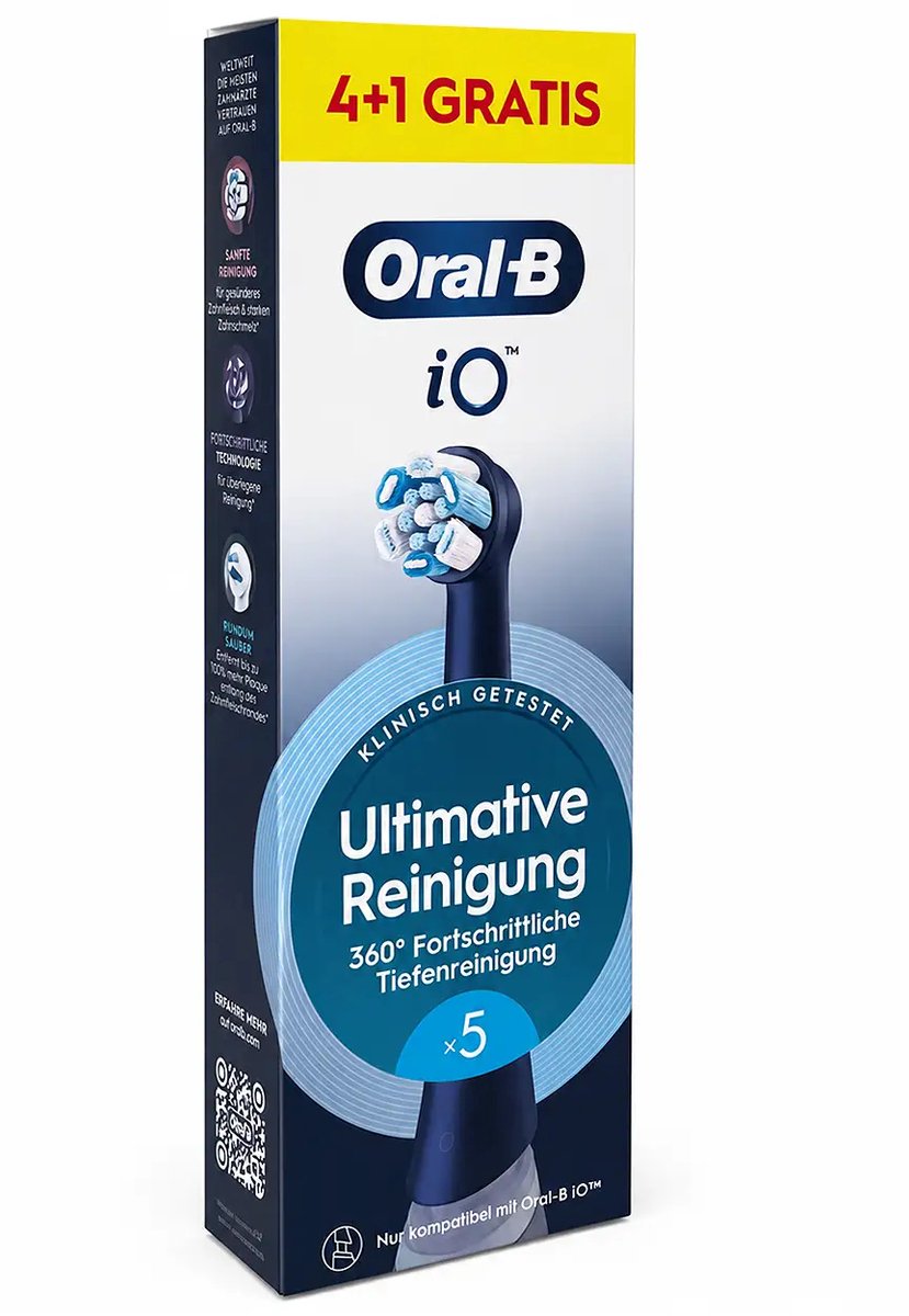 Oral-B iO- opzetborstels- Ultimate- Clean- zwart- 5-pack