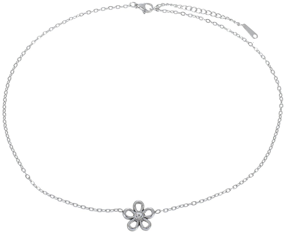 G-D7.2 N2616-033S S. Steel Necklace Flower 40-45cm