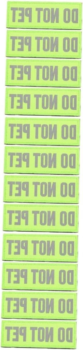 Hondenpatches - Harnas Labels - Hulphond Identificatie - Reflecterend Ontwerp - 11 x 4 cm - Groen