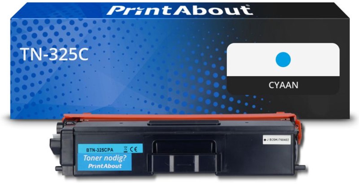 PrintAbout Brother TN-325C toner cyaan