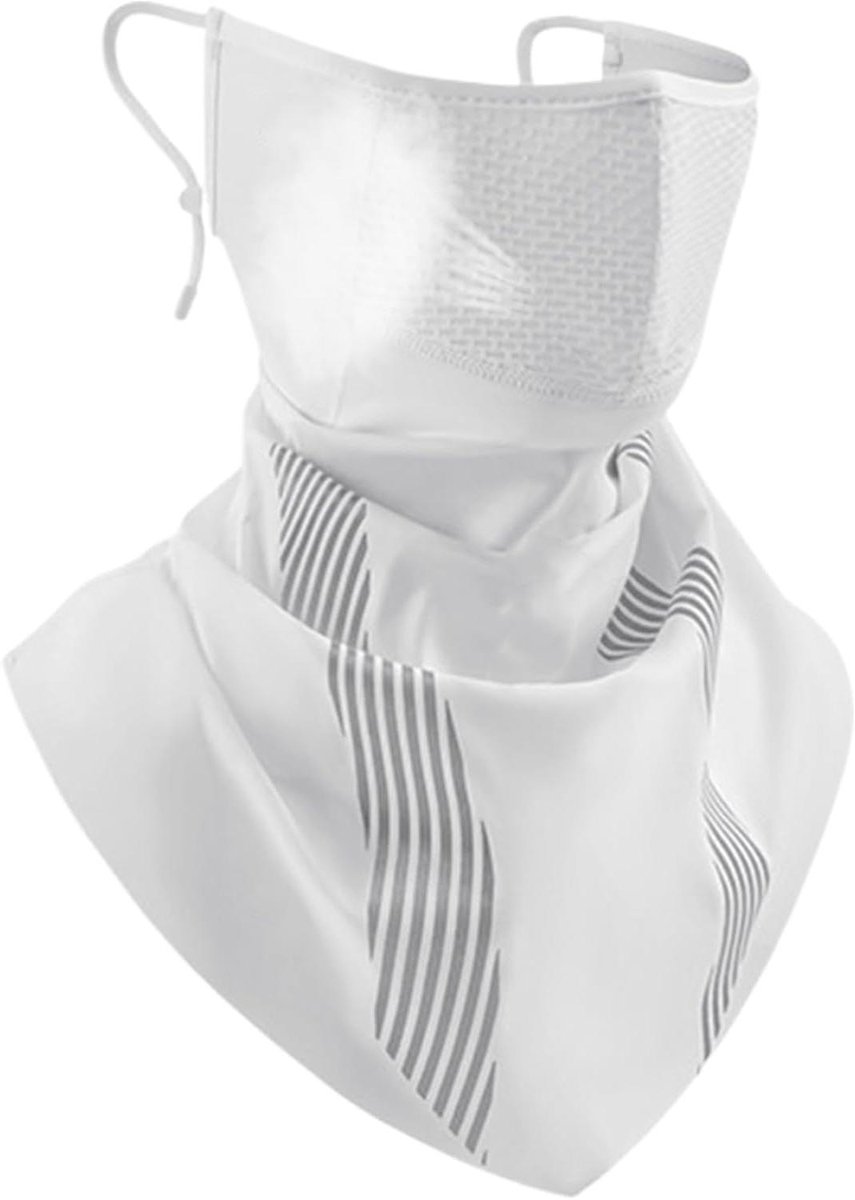 Gezichtsbedekking Zon - Beschermend Masker - Buitenactiviteiten Bescherming - Ademend Lichtgewicht - 40 x 25 cm - Zwart
