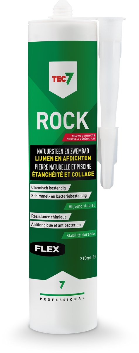 Rock - Universele voeg en lijm - Tec7 - 310 ml koker
