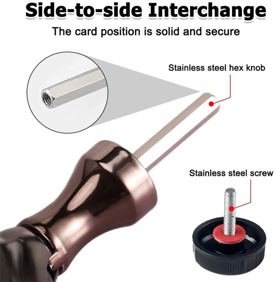 Cosensi- Vissen Handvat Volledig Metalen - Vissen Swivel Reel - Rocker Grip - Compatibel met Vismolens - Diverse Maten - Schacht met Perfecte Pasvorm - Visreel van Cosensi — afbeelding 3