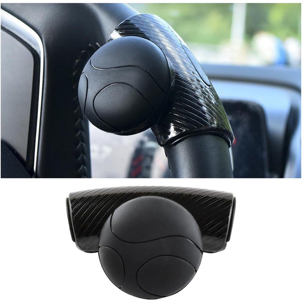 Cosensi- Stuurknop 360 Graden Draaibaar - Stuurwiel Knop - Antislip Spinner - Verstelbare Universele Pasvorm - Auto Accessoires - Eenvoudige Installatie - Stuurwielknop