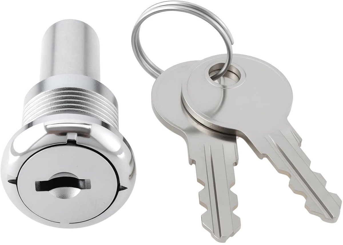 Dailygoods- Verkoopautomaat Slot - Automatisch Slot - Slotcilinder - Zilveren Sleutel - Geschikt voor Gumball Machine - Betrouwbare Beveiliging - Automaat Slot
