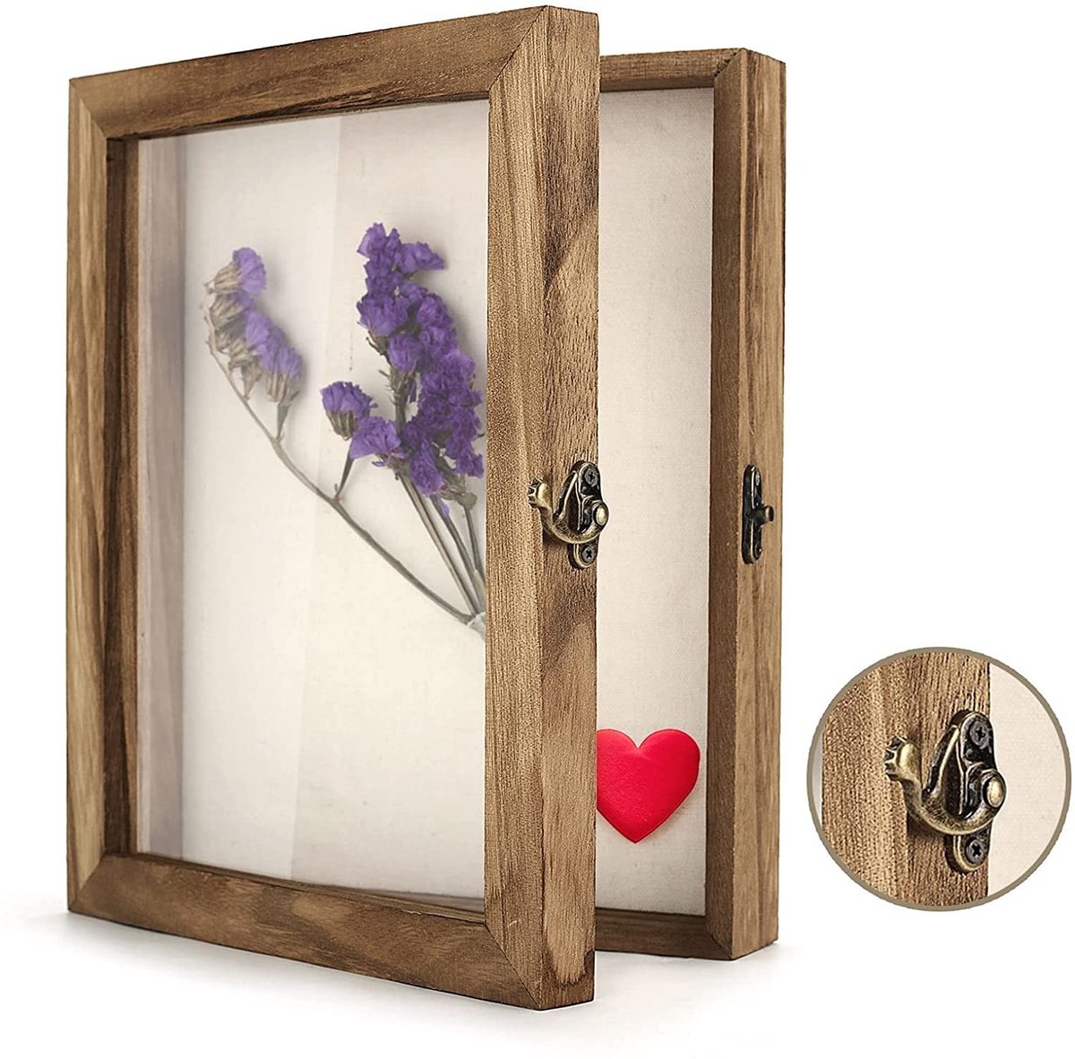 Dailygoody - Grote schaduwdoos - Vitrinekast met glazen deur