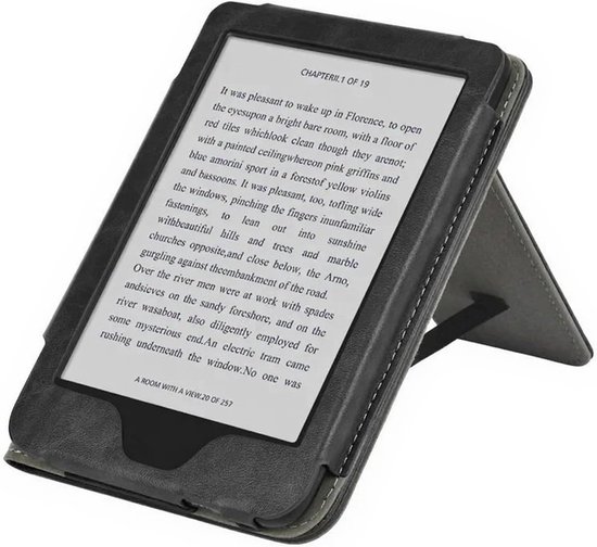 Hoesje compatibel met Kobo Clara Colour/Color 6" eReader 2024 N367, Smart Cover met handriem, standaard met automatische slaapstand en beschermhoes(Dark Blue) van Hoesje  — afbeelding 5