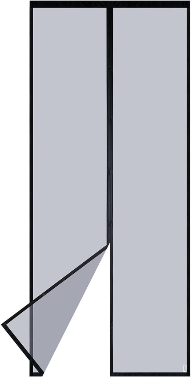 QUOVO® Horrengaas - Horren - Raamhor - Zwart - 90cm x 210cm x 1cm