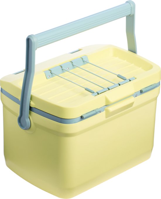Stanley Adventure Outdoor Cooler 15.1L - IJskoud voor 36 Uur - Dubbelwandig Geïsoleerde Coolbox - BPA Vrij - Deksel Fungeert Ook Als Stoel - Camping Koelbox - Waterdicht - GEEL van Merkloos — afbeelding 2
