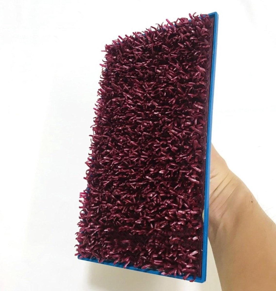 Textuur Borstel - Stippel Borstel - Muur Texturen Creëren - Comfortabele Antislip Grip - 14x14 cm - Rood