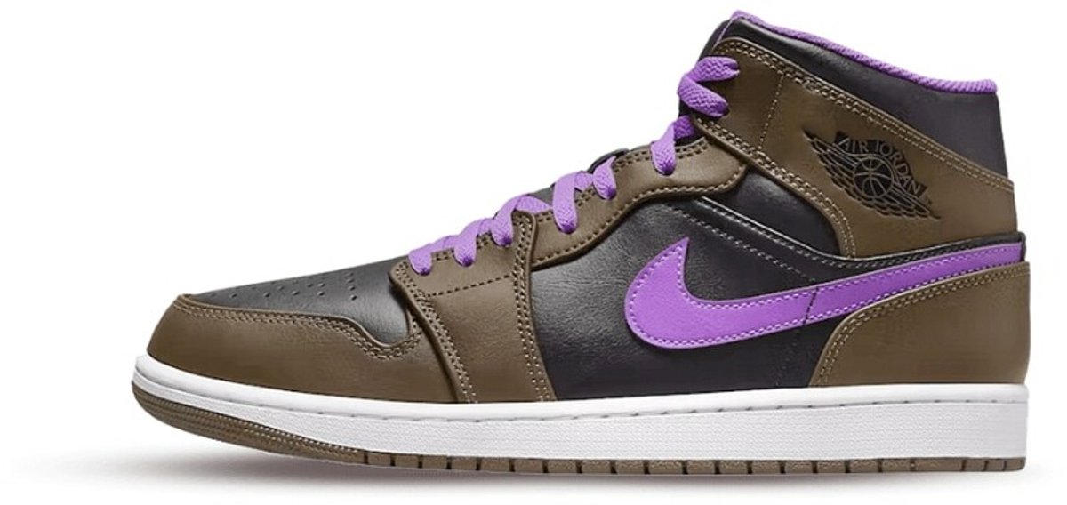 Air jordan 1 mid brown purple maat 41