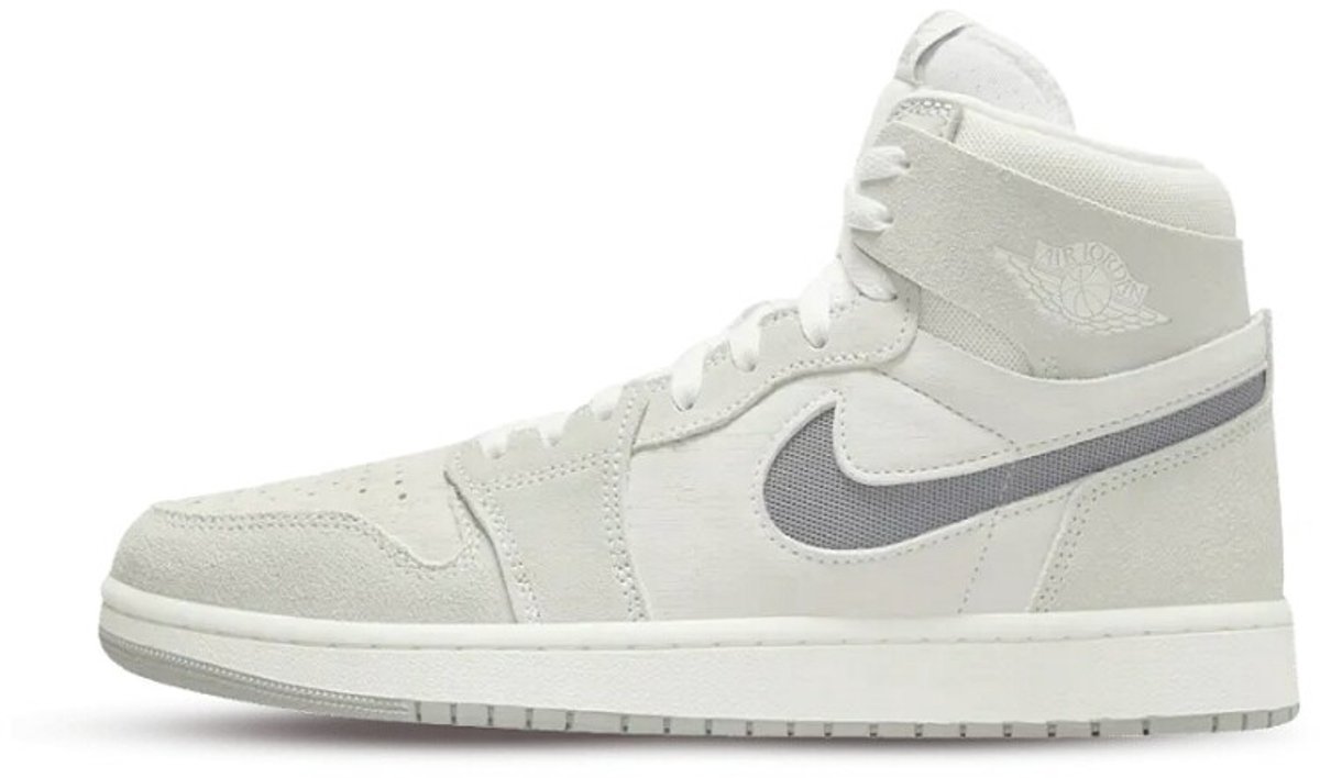 Air Jordan 1 Mid Zoom CMFT 2 - Heren Sneakers Basketbalschoenen Grijs DV1307-101 - Maat EU 43 US 9.5