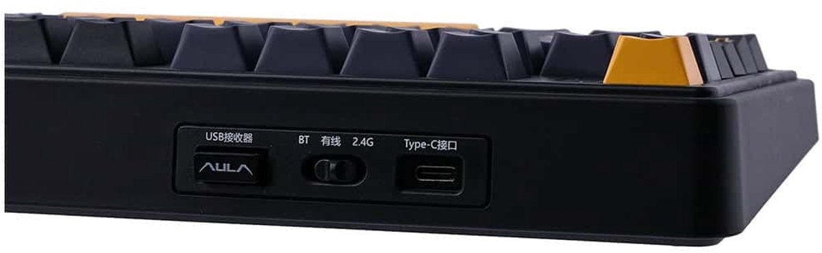 EPOMAKER x AULA F75 Zwart LEOBOG Icevein Switch RGB Draadloos Hotswap Mechanisch Gaming Toetsenbord thumbnail 6