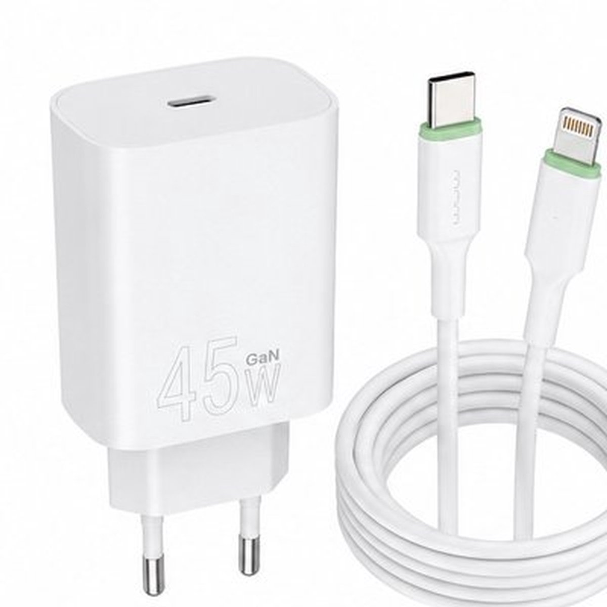 Lader Super Fast Charging High Speed 20W Kabel + Adapter PD 45 W Safe Charger Fast Charger