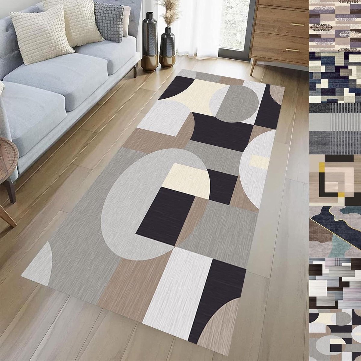 Loper Tapijt - Vloerkleed Runner - Woonkamer Decoratie - Machinewasbaar Antislip - 40 x 14