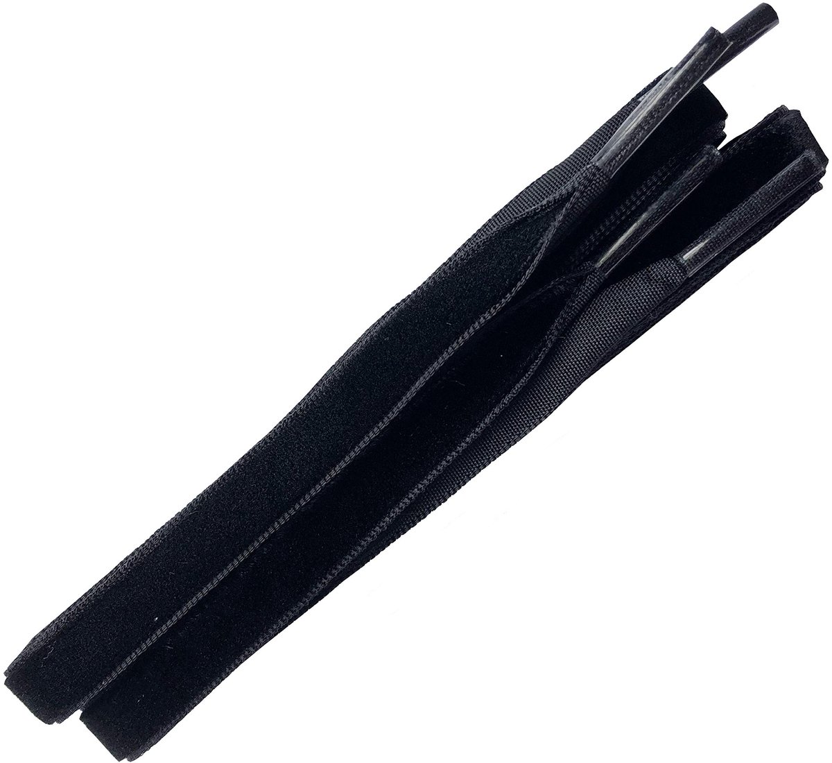 Ronte - Fluwelen platte veters, 1cm breed, geschikt voor wandelschoenen, laarzen en sneakers - olijfgroen, 100-120cm lang