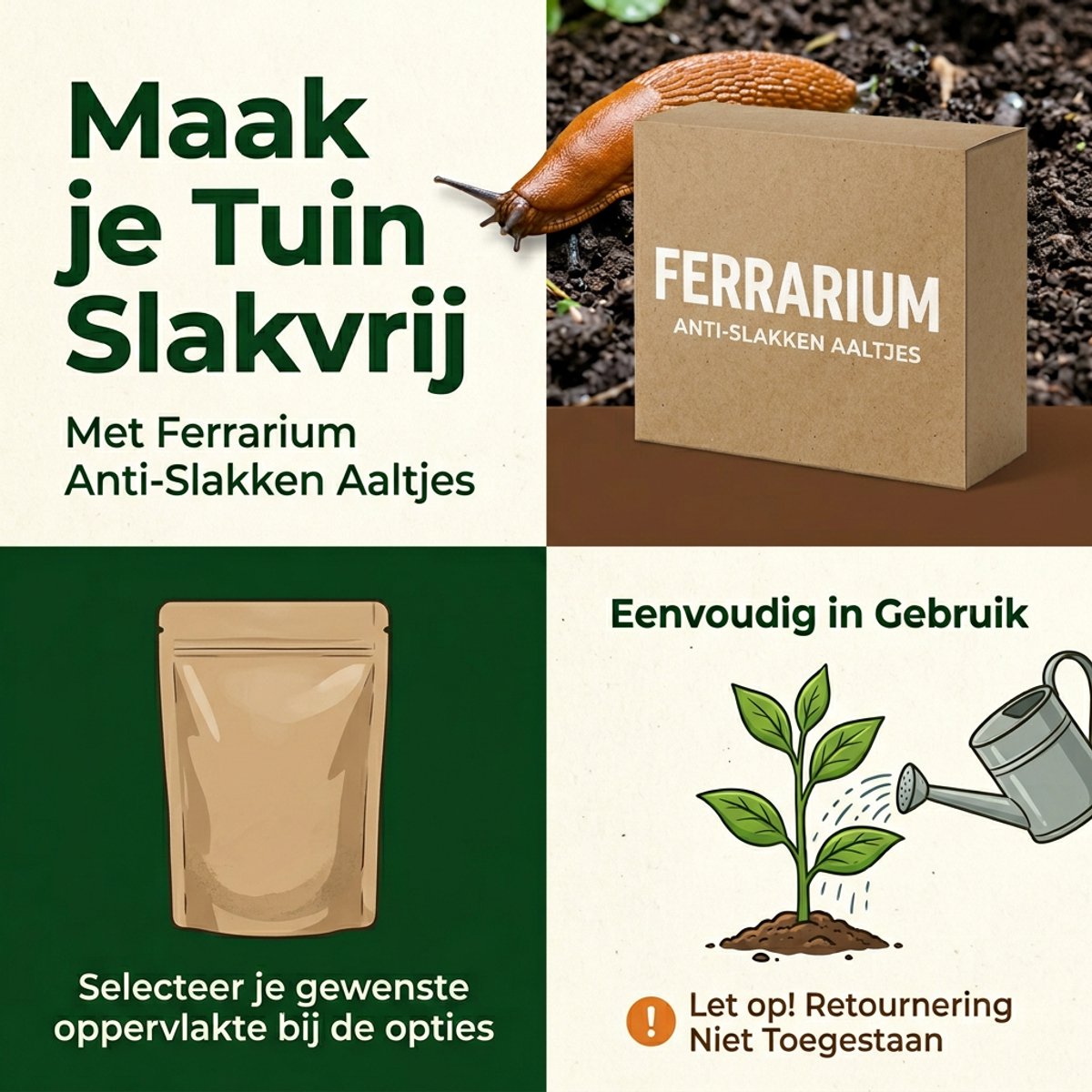 Ferrarium aaltjes tegen naaktslakken - Ecologische Slakkenbestrijding – Ferrarium Aaltjes 15 Miljoen 50M2
